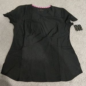 HeartSoul Scrubs Mock Wrap Top (Size: M)